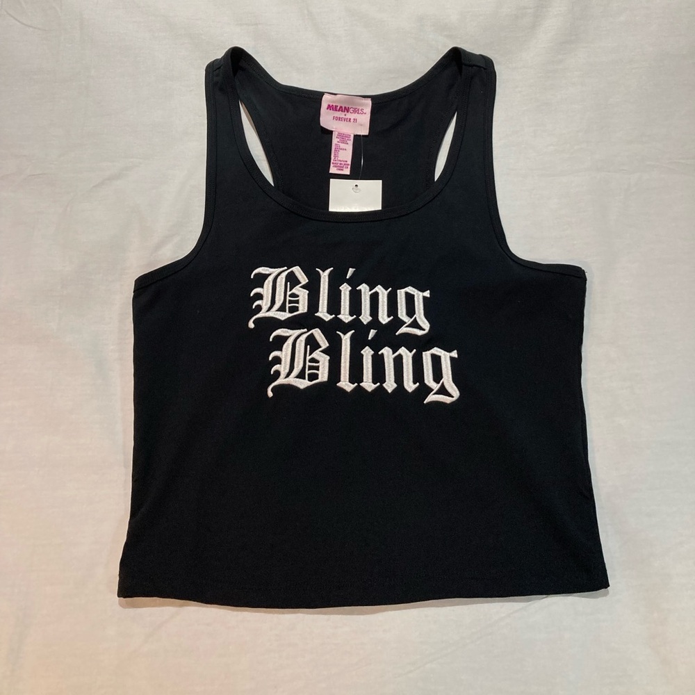 Mean Girls x Forever 21 Bling Bling Tank Top. Size large, NWT!